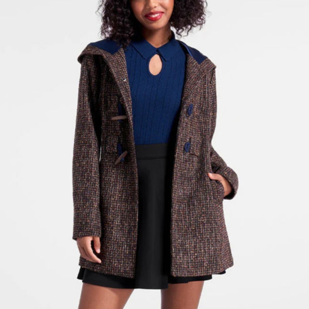 NWT Modcloth Cookie Pie Revival Duffle Coat